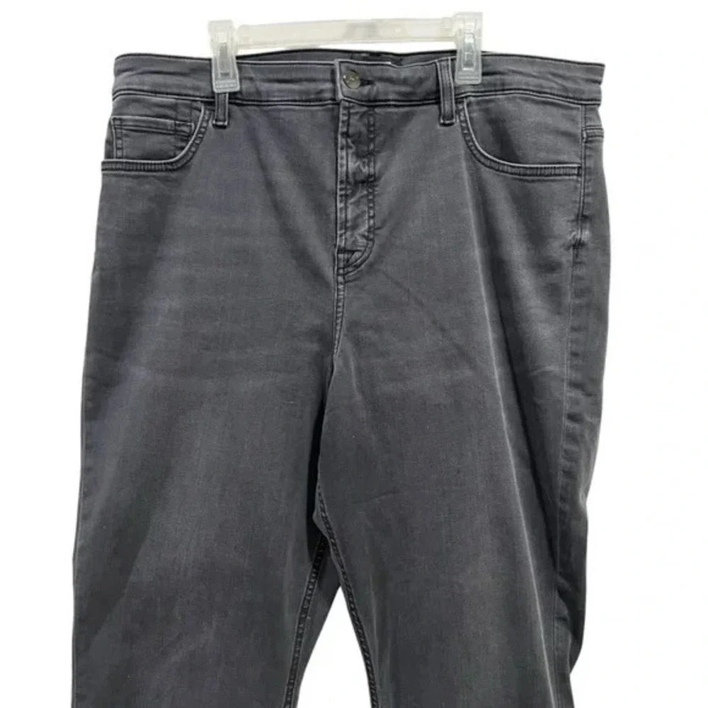 Jen 7 Ankle Straight‎ Jeans 18 High Rise Step Hem NWOT